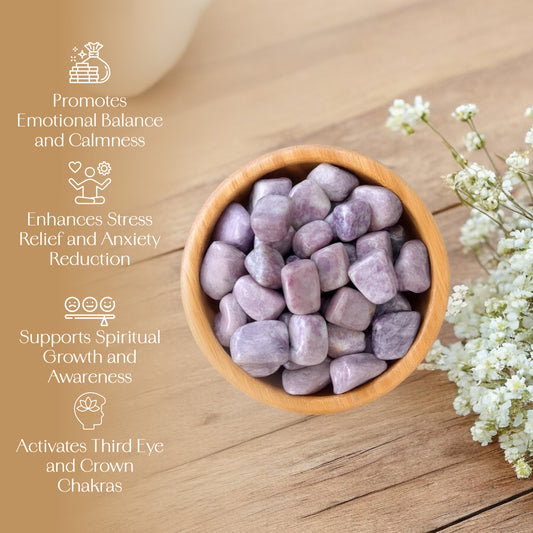 1lb Lepidolite Tumbled Stone