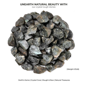 Labradorite Natural Raw Rough Stone ( 1 lb Pack)