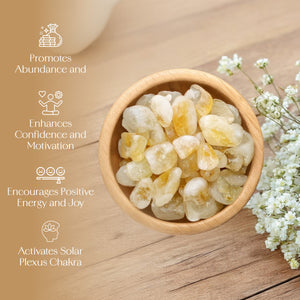 1lb Citrine Tumbled Stone