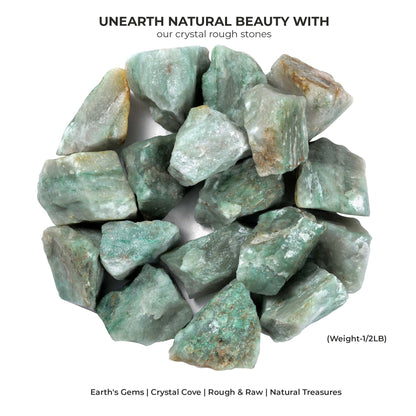 Amazonite Reiki Rough Stones 1/2 lb