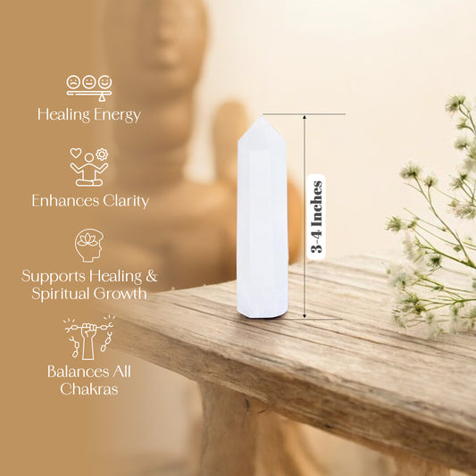 Clear Quartz Crystal Wand - Amplifying Energy and Clarity