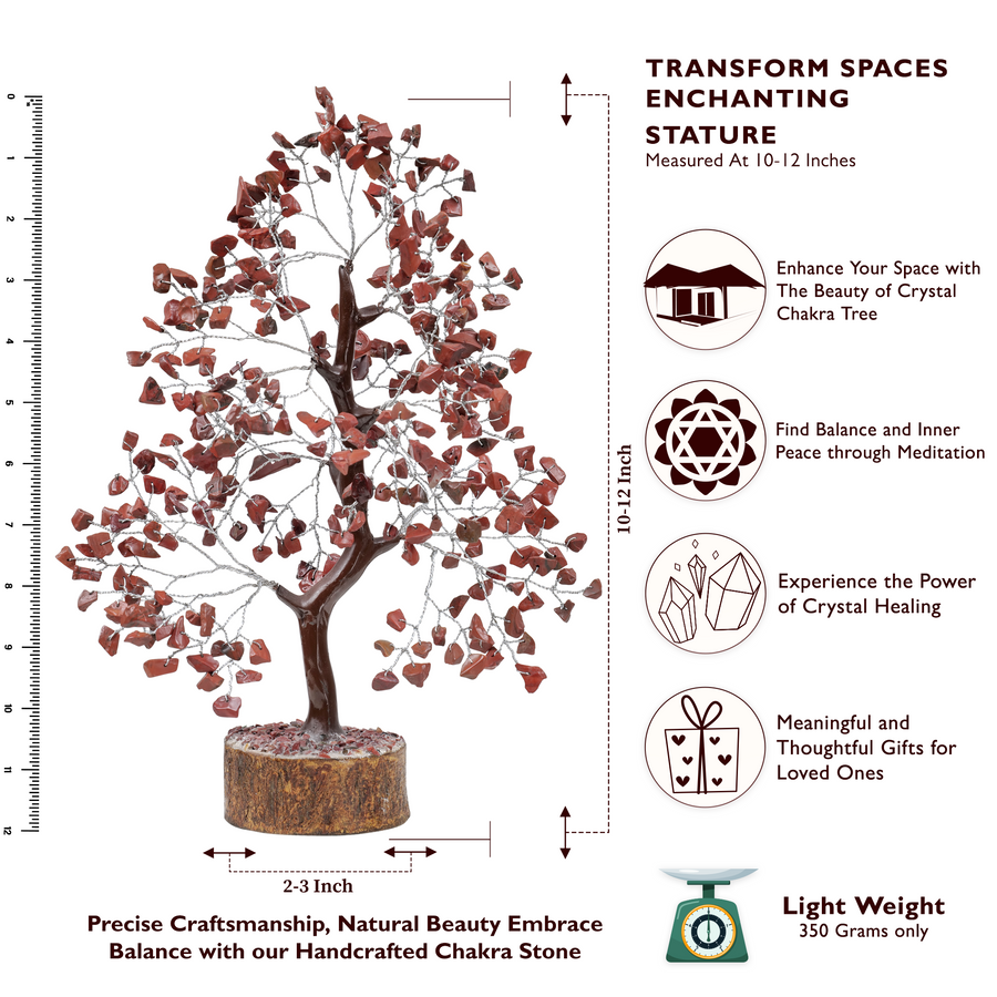 Red Jasper Root Chakra Tree, Promotes Courage and Confidence By Yatskia