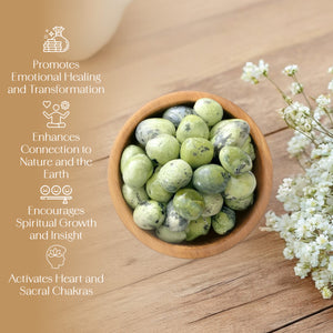 1lb Serpentine Tumbled Stone