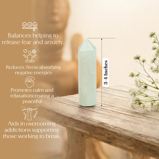 Green Jade Crystal Wand