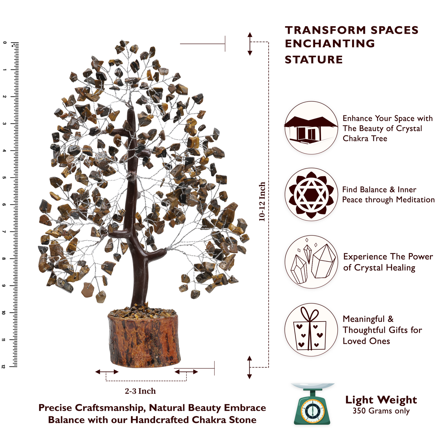 Tiger Eye Crystal Tree