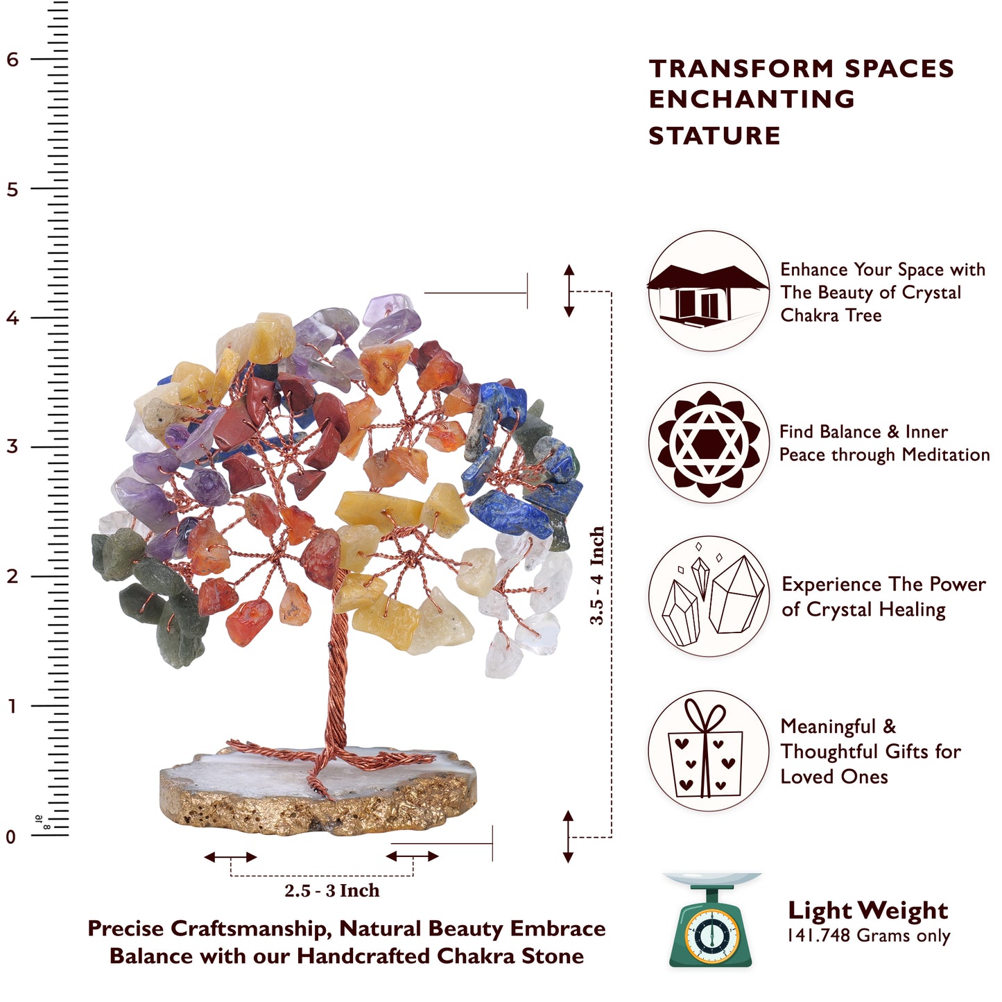 Seven Chakra Slice Base Tree