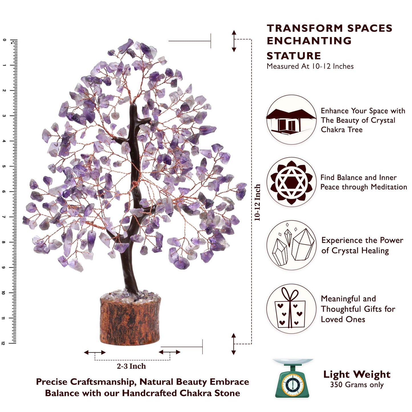 Amethyst Purple Gemstone Tree