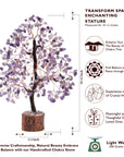 Yatskia Amethyst Crown Chakra Gemstone Tree for Peace and Calming