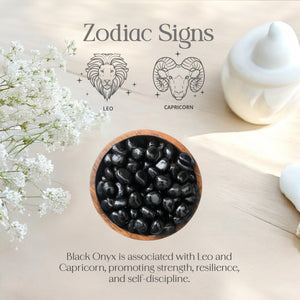 1lb Black Onyx Tumbled Stone