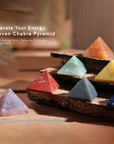 Seven Chakra Healing Crystal Tree & Pyramids Combo for Spiritual Balance