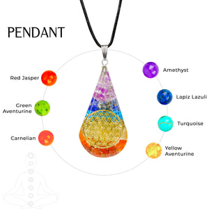 Seven Chakra Tree and Pendant Combo