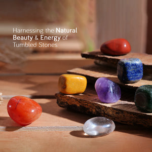 Seven Chakra Tree And Tumbled Stone Set