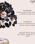 Black Tourmaline Root Chakra Tree for Grounding and Protection | 3-4 Inches