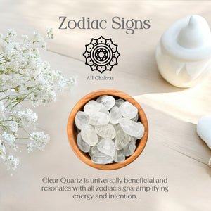 1lb Clear Quartz Tumbled Stone