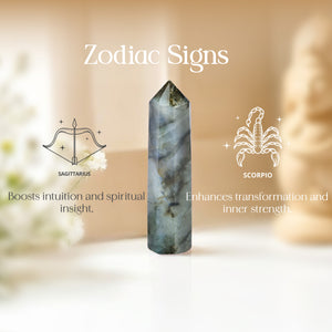 Labradorite Crystal Wand