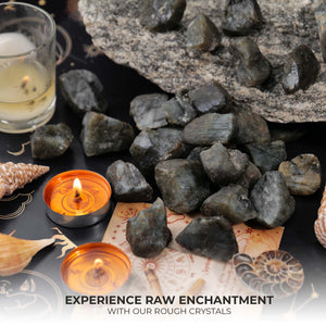 Labradorite Natural Raw Rough Stone ( 1 lb Pack)
