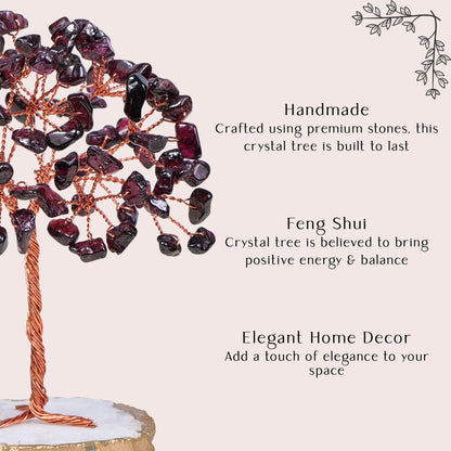 Garnet Root Slice Base Tree