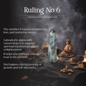 Labradorite Crystal Wand