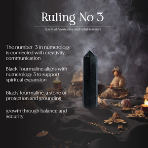 Black Tourmaline Crystal Wand