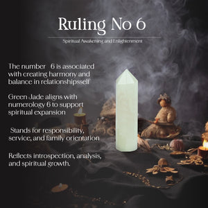 Green Jade Crystal Wand