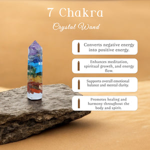 7 Chakra Crystal Wand