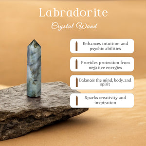 Labradorite Crystal Wand