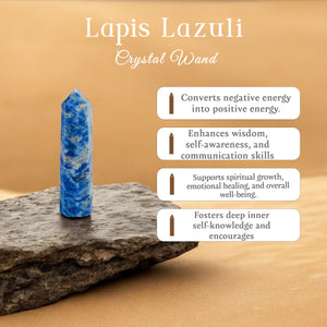 Lapis Lazuli Crystal Wand
