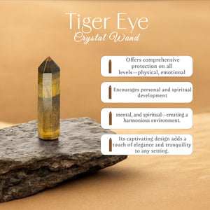 Tiger Eye Crystal Wand