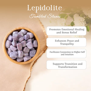 1lb Lepidolite Tumbled Stone