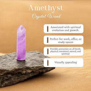 Amethyst Crystal Wand