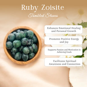 1lb Ruby Zoisite Tumbled Stone