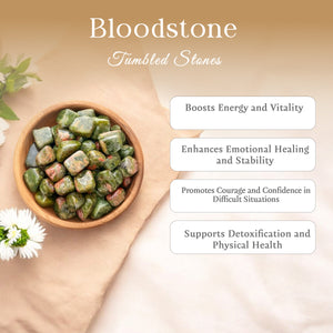 1lb Bloodstone Tumbled Stone