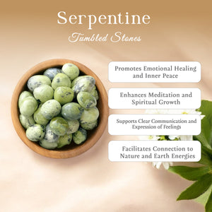 1lb Serpentine Tumbled Stone