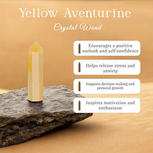 Yellow Aventurine Crystal Wand
