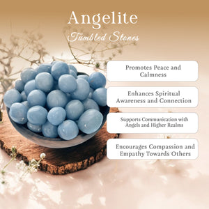 1lb Angelite Tumbled Stone