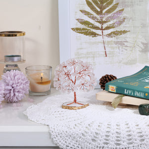 Clear Quartz Slice Base Tree (3 -4 Inch)