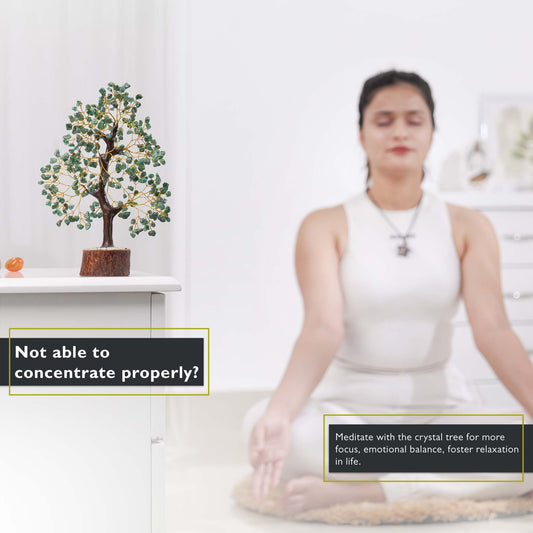 Green Aventurine Healing Crystal Tree ( 10 - 12 Inch)