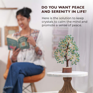 Green Aventurine Healing Crystal Tree ( 10 - 12 Inch)