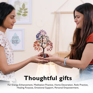 Seven Chakra Crystal Tree