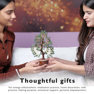 Green Aventurine Healing Crystal Tree ( 10 - 12 Inch)