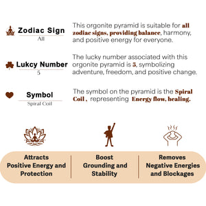 Seven Chakr Orgone Crystal Pyramid For Meditaion