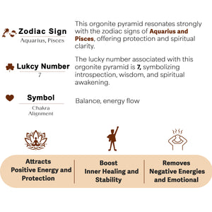 Amethyst Reiki Power Symbol orgone Pyramid