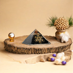 Black Tourmaline Universal Balance Orgone Pyramid