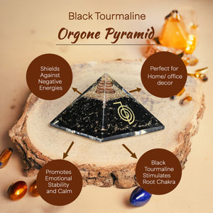 Black Tourmaline Cho Ku Rei Orgone Pyramid