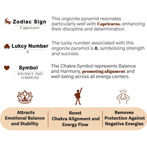 Black Tourmaline Chakra Coil Orgone Pyramid