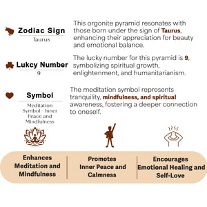 Rose Quartz Meditation Orgone Crystal Pyramid