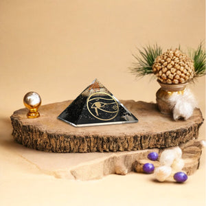 Shungite Orgone Crystal Pyramid