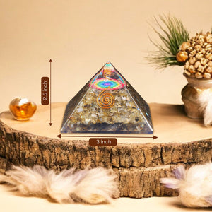 Labradorite orgone crystal Pyramid