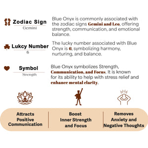 Blue onyx Orgone Crystal Pyramid