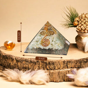 Amazonite Orgone Healing Crystal Pyramid